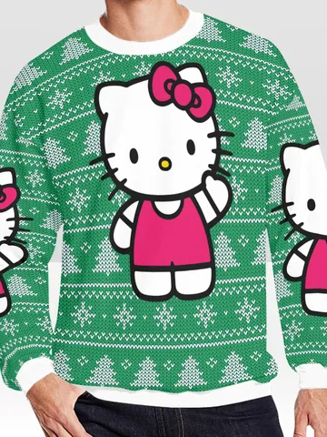 Hello Kitty Ugly Christmas Sweater, Christmas Sweatshirt $60.00