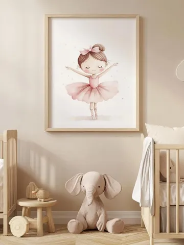 Ballerina Nursery print, nursery decor printable wall art; Nutcracker kids room watercolor art; digital download; Christmas kids room decor $6.60