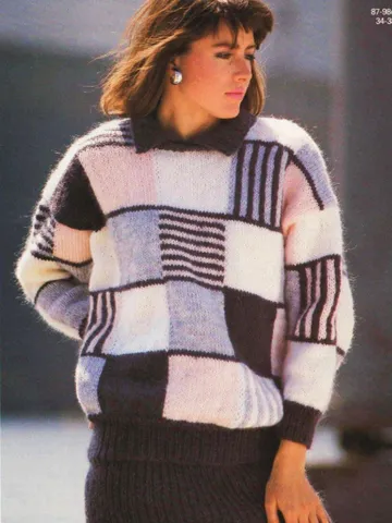 Sweater pullover patchwork pattern oversized sweater jumper pullover pattern pdf instant download $6.68