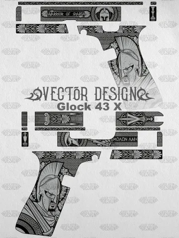 VECTOR DESIGN Glock 43 X Warrior of sparta $130.00