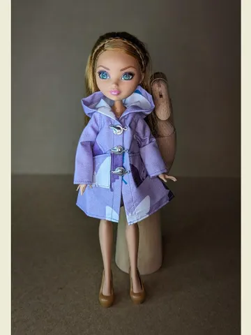 Handmade purple raincoat for 10.5-inch female dolls (MH, EAH) $32.00