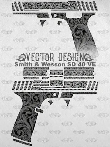VECTOR DESIGN Smith & Wesson SD 40 VE Scrollwork $100.00