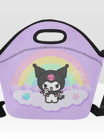 Kuromi Kitty Neoprene Lunch Bag, Lunch Box $36.00
