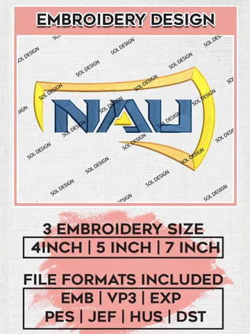 Northern Arizona Lumberjacks Logo Machine Embroidery Design, NCAA NAU Lumberjacks Embroidery Design Design files, NCAA Embroidery Designs, NCAA Machine Embroidery Designs, Digital Download $6.99