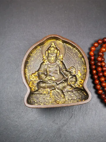 Gandhanra Handmade Tibetan Buddha Statue Tsa Tsa Mold,Yelllow Jambhala,Copper Mould For Making Clay Buddha Statue,Tsha Tsha $69.99