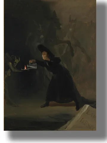 The lamp of the Devil. Francisco Goya artwork. $21.00