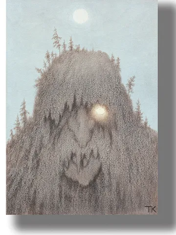 Forest Troll. Theodor Kittelsen artwork. $21.00