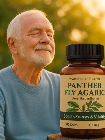 Panther fly agaric for Natural Relax & Restore • Stress Relief • Sleep Support • Wild 60с