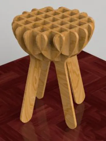 Digital Template Cnc Router Files Cnc Chair Files for Wood Laser Cut Pattern $6.50