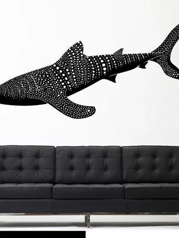 Shark fish Wall decal Ocean themed Sticker z2690 $23.99