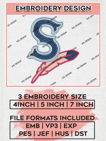 MiLB Spokane Indians Embroidery Design Files, MiLB Spokane Indians Logo, Minor League Baseball Logo Embroidery Designs, MiLB embroidery designs, Machine embroidery designs, Digital Download $6.99