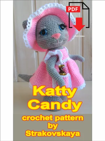 TUTORIAL: Kitty Candy crochet pattern* $7.00