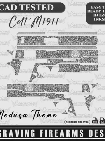 Engraving Firearms Design Colt M1911 Scroll Design $59.99