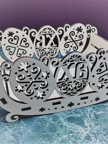 Digital Template Cnc Router Files Cnc Easter Basket Files for Wood Laser Cut Pattern $7.50