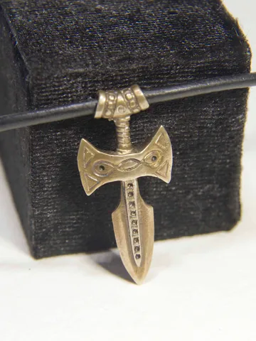 Elder Scrolls Inspired Pendant / Handcrafted Amulet of Talos  / Skyrim pendant / TES Jewelry / GeekJewelryManWorkshop $37.00