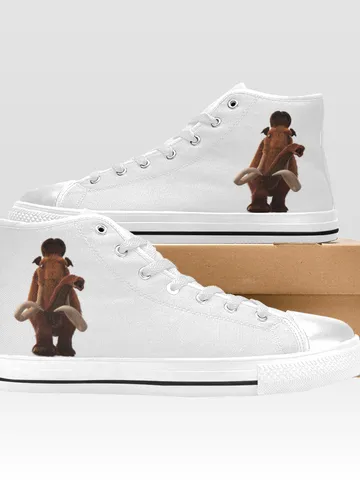 Mammoth Manny Shoes, High-Top Sneakers, Handmade Footwear $59.97