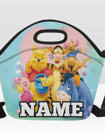 Custom NAME Winnie the Pooh Neoprene Lunch Bag, Lunch Box $36.00