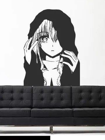 Anime girl Wall decal Manga Sticker z1721 $37.99