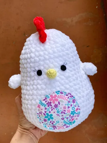 Crochet chicken pdf pattern Amigurumi chick squishmallow tutorial Easter chick easy pattern for beginners $3.00