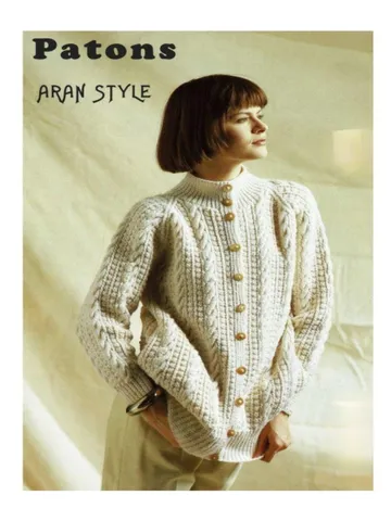 Cardigan knitting pattern pdf, women ladies cardigan, aran cable cardigan pdf instant download $6.68