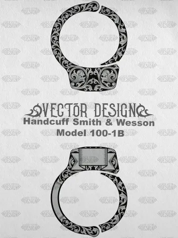 VECTOR DESIGN Handcuff Smith & Wesson Model 100-1B Scrollwork 1 $30.00