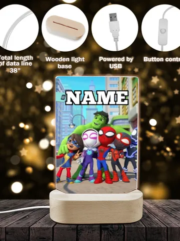 Spidey and amazing friends Light, Custom NAME $42.00