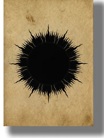 The Black Sun. Esoteric occult symbol. $21.00