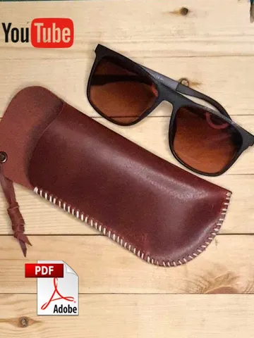 Leather Glasses case, pdf pattern, Glasses Case, Glasses Protector, simple&easy $5.00