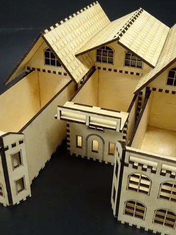 Digital Template Cnc Router Files Cnc Box House Files for Wood Laser Cut Pattern $6.50
