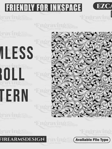 Seamless Scroll Pattern Svg,lasercut,laserengraving,fiberlaser,engravingfiles,laserpattern,engravingdesign,engravingpattern,metalart $49.99