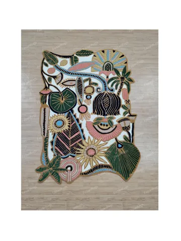 Buy 8x10 Aesthetic Hand Tufted Rug 100% Wool For Living Room, Bed Room, Kids Room In Any Size 10x14,9x12,8x10,6x9,5x8,3x5 Quick Up Guys! $612.38