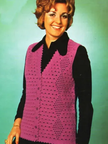 Waistcoat crochet pattern, women waistcoat pattern pdf $6.68