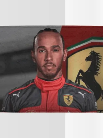Lewis Hamilton Ferrari Formula 1 F1 Blanket Lightweight Soft Microfiber Fleece $54.00