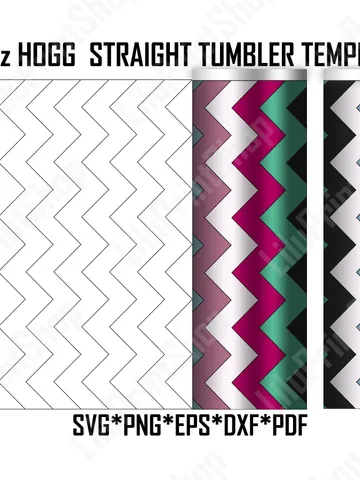 Chevron tumbler template SVG for 20oz Hogg straight , Vertical Chevron Tumbler svg , Tangram tumbler cut file instant download $2.71
