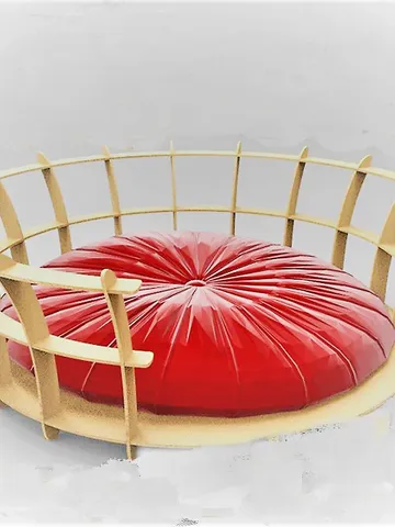 Digital Template Cnc Router Files Cnc Bed Pet Files for Wood Laser Cut Pattern $7.50