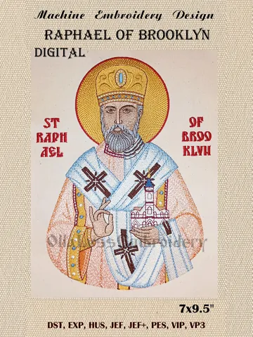 Raphael of Brooklyn embroidery design $60.00