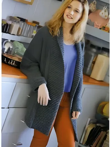 Cardigan pattern, long cardigan pattern, coat women pattern easy crochet pattern pdf $6.68