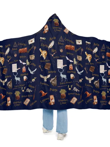Wizarding World Snuggle Blanket ; Magic School Snuggle Blanket Owl Key Magic World Custom Wizard Snuggle Blanket Gift Baby Magic WBB12 $83.63