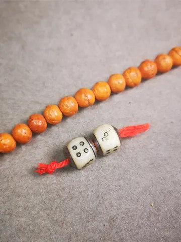 Gandhanra Yak Bone Carved Tibetan Mala Spacer Beads,Dice Marker Beads for Prayer Beads Necklace Accessories,0.43" × 0.4" $19.99