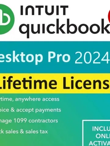 Intuit Quickbooks Desktop Pro Edition 2024 For 3 User Lifetime