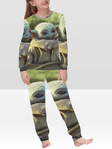 Baby Yoda Kids Girls Pajamas Set, PJ Set pajama loungewear sleepwear $72.00