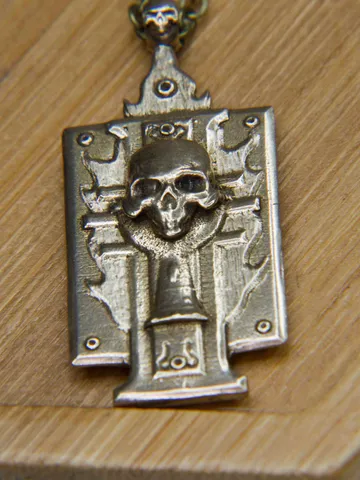 Solid brass Ordo Hereticus Pendant of the Warhammer 40K Universe $65.00