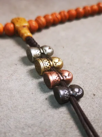 Gandhanra Handmade Tibetan Amulet,Stupa Pagoda Stamp Pendant Bead,Spacer Bead for Mala,Bag Hanging,Prayer Bead Accessories,0.5" × 0.35" $9.99