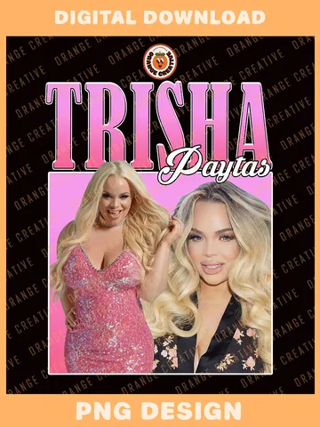 Tri.sha Paytas Bootleg T-shirt PNG, 90s Bootleg Template, Graphic Tri.sha Paytas PNG Files, Custom Bootleg Tee, Digital Download