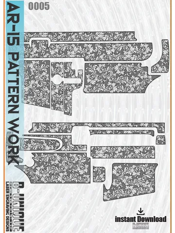 AR-15 Scroll-pattern Work