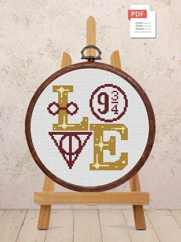 Magic Love Cross Stitch Pattern, Love Cross Stitch Pattern, Embroidery Magic Love, Love xStitch, Home Pattern, Love Pattern #vl008 $4.00