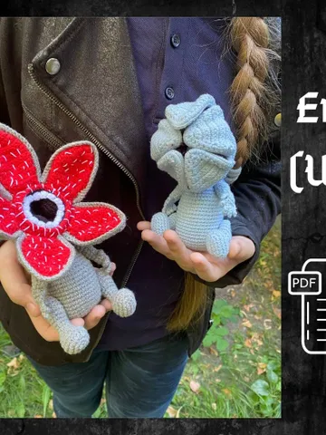PDF Crochet Demogorgon Pattern, Amigurumi Demogorgon, Crochet Halloween Pattern, Amigurumi Dragon, Stranger Things, Crochet animal $11.50