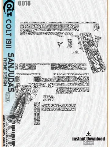 Colt 1911 Scroll & San judas Theme $70.00