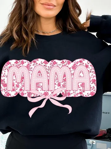 Mama Pink Chinoiserie Coquette PNG, Mama Coquette Bow Png, Retro Mama png, Pink Mama Png, Mama Shirt Png, Mama Varsity Sublimation Design $3.34