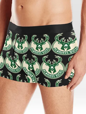 Milwaukee Bucks Boxer Briefs Underwear $34.97